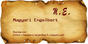 Magyari Engelbert névjegykártya